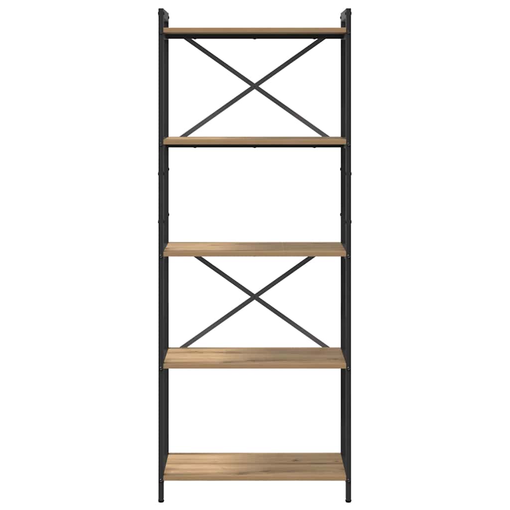 Bücherregal Eiche handwerklich 60 x 30 x 153 cm Holzwerkstoff
