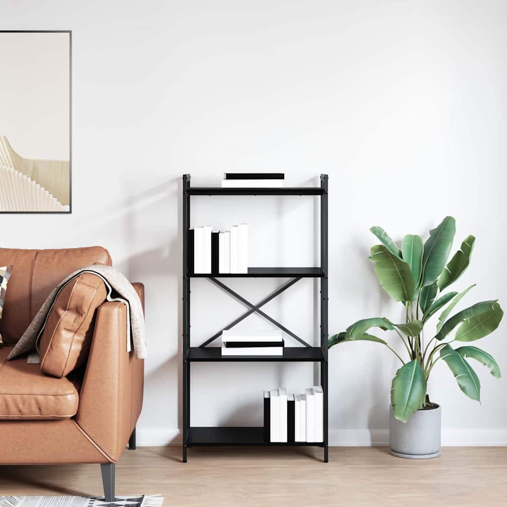 Bücherregal Schwarze Eiche 60 x 30 x 118 cm Holzwerkstoff