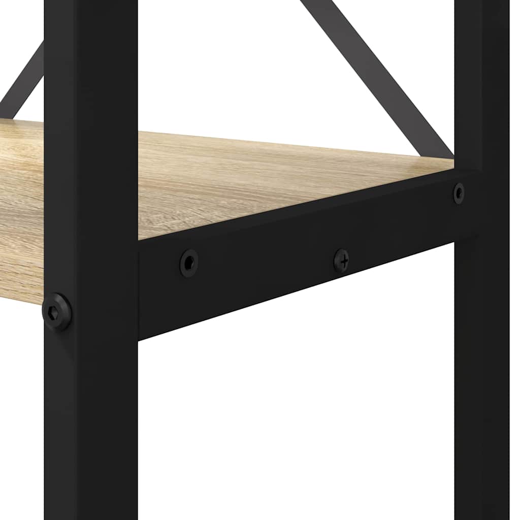 Bücherregal Sonoma Eiche 60 x 30 x 118 cm Holzwerkstoff