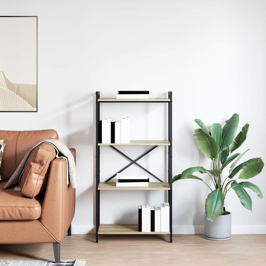 Bücherregal Sonoma Eiche 60 x 30 x 118 cm Holzwerkstoff