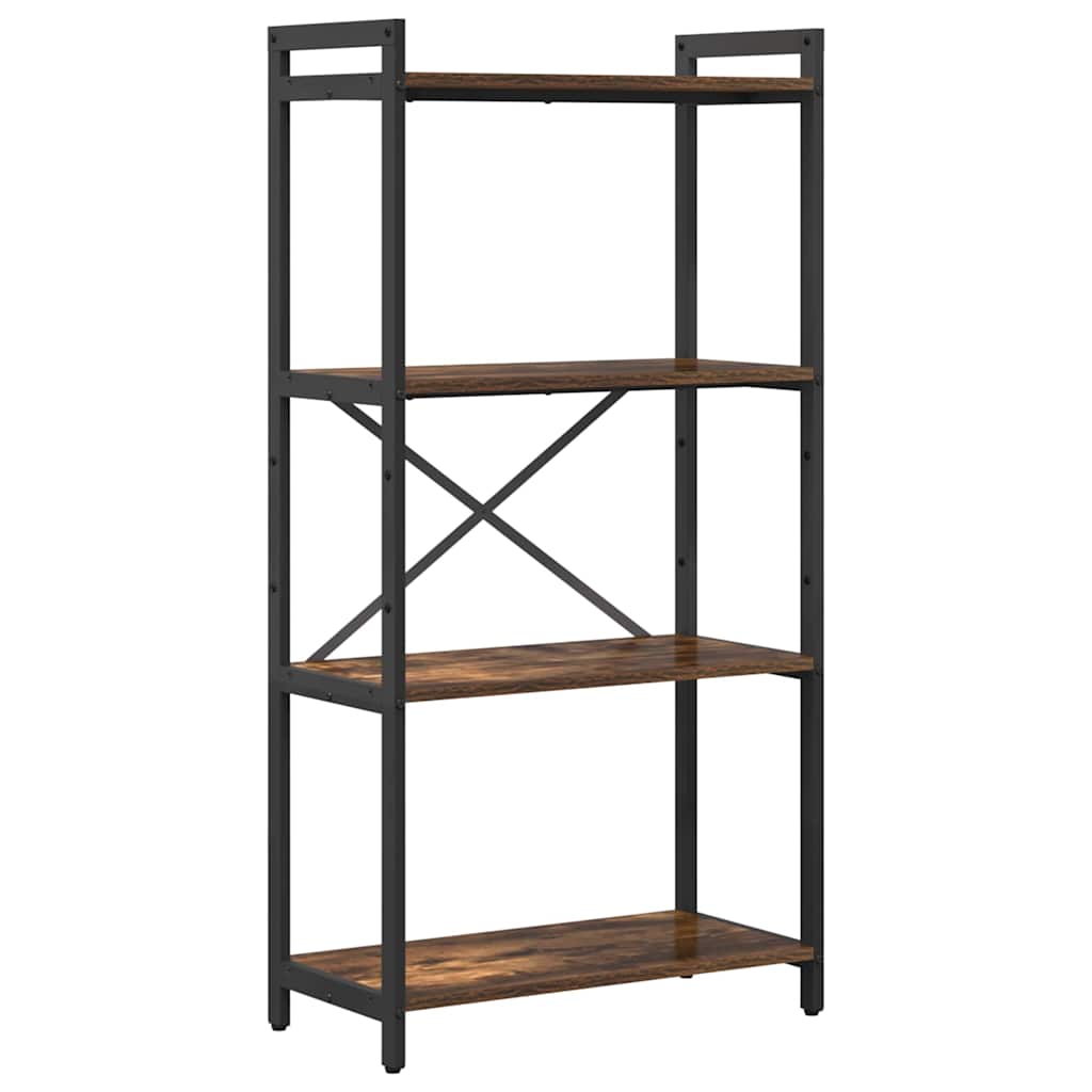 Bücherregal Räuchereiche 60 x 30 x 118 cm Holzwerkstoff