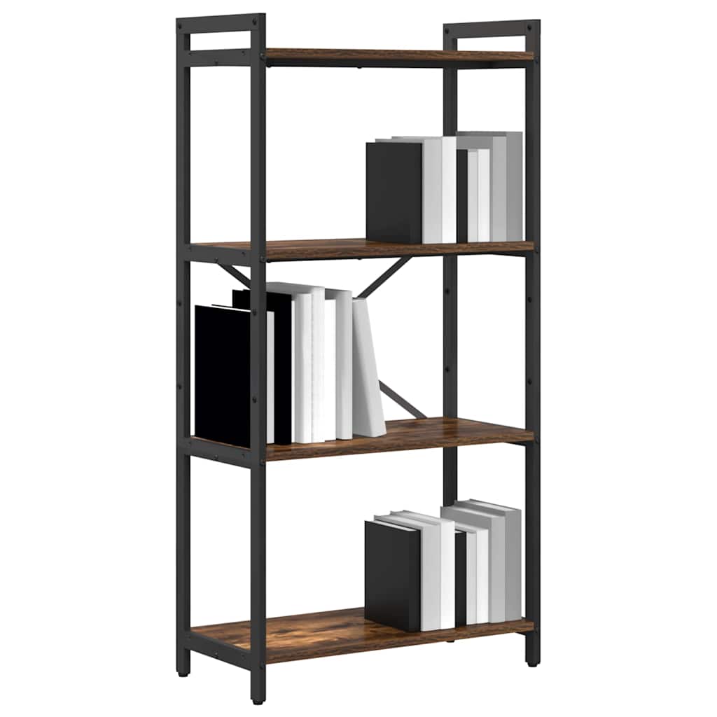 Bücherregal Räuchereiche 60 x 30 x 118 cm Holzwerkstoff