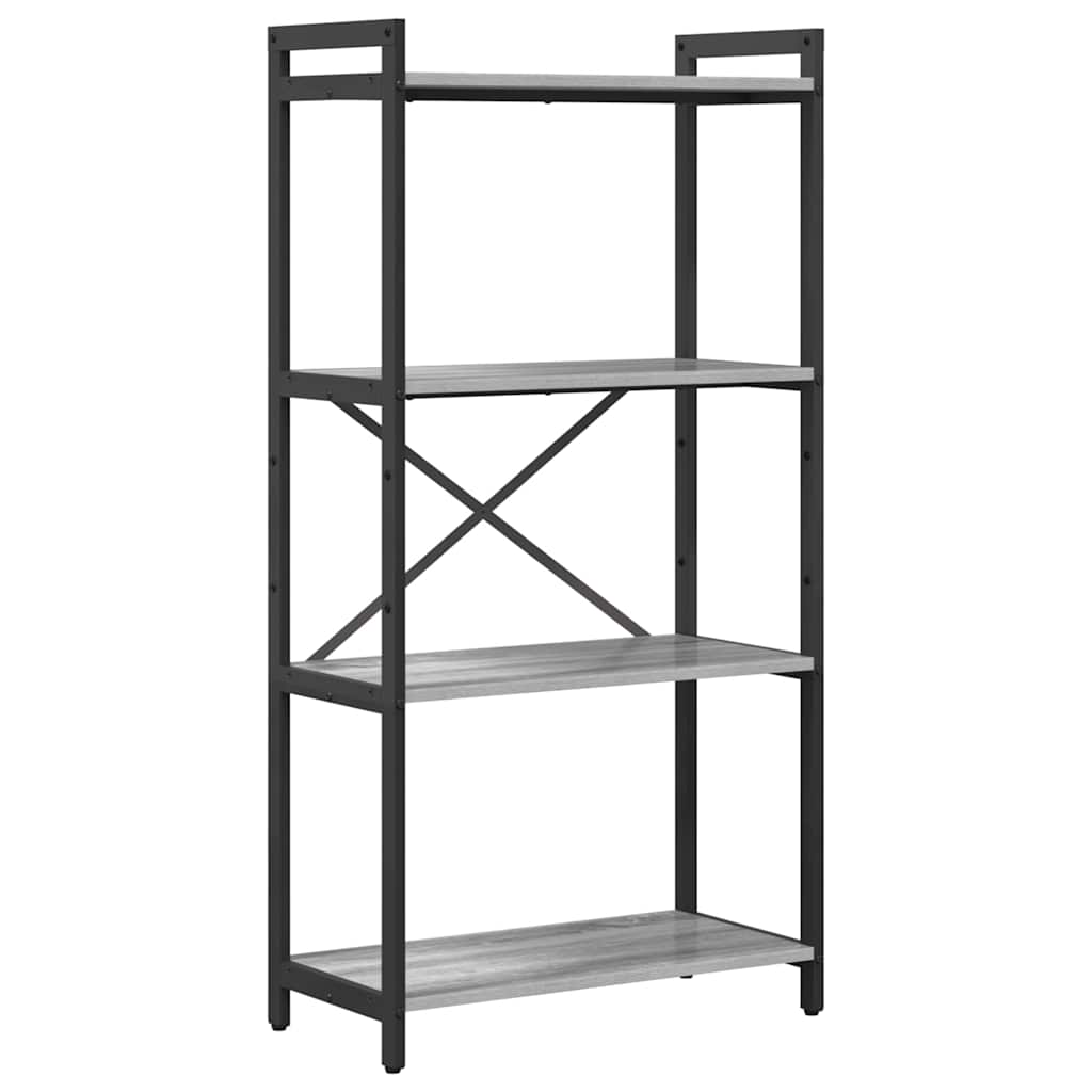 Bücherregal Grau Sonoma 60 x 30 x 118 cm Holzwerkstoff