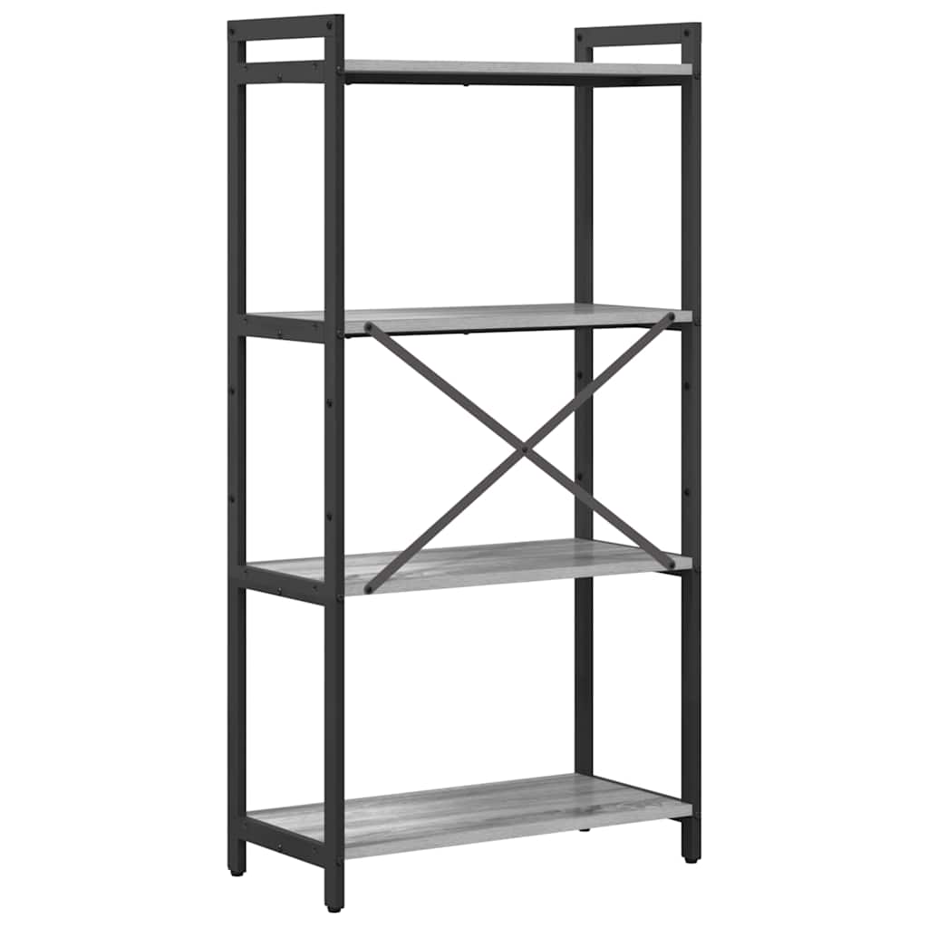 Bücherregal Grau Sonoma 60 x 30 x 118 cm Holzwerkstoff