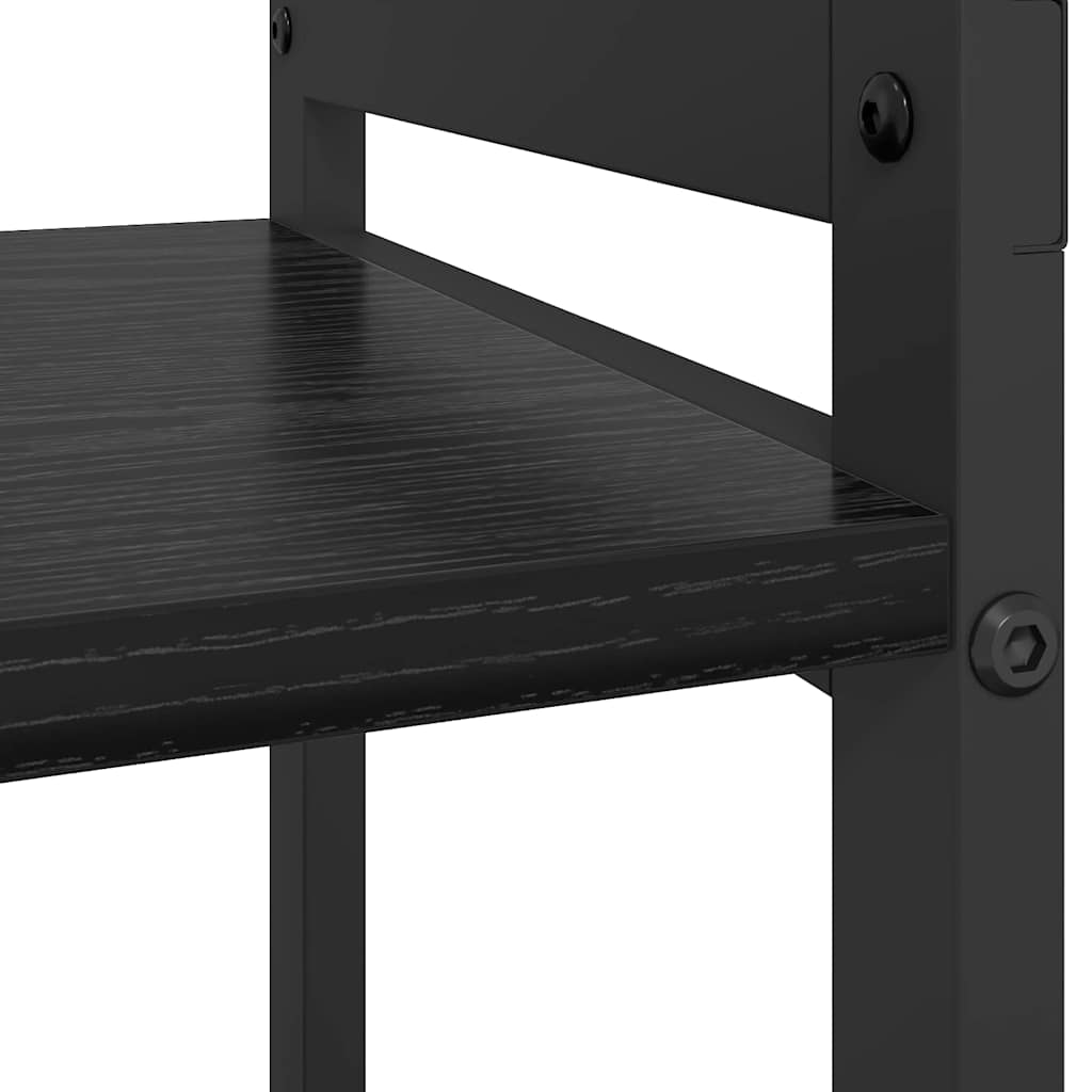 Bücherregal Schwarze Eiche 60 x 30 x 83 cm Holzwerkstoff