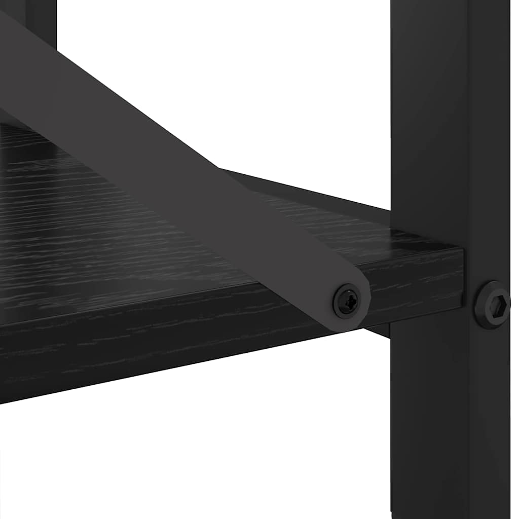 Bücherregal Schwarze Eiche 60 x 30 x 83 cm Holzwerkstoff