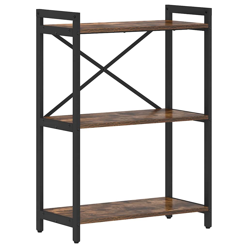 Bücherregal Räuchereiche 60 x 30 x 83 cm Holzwerkstoff