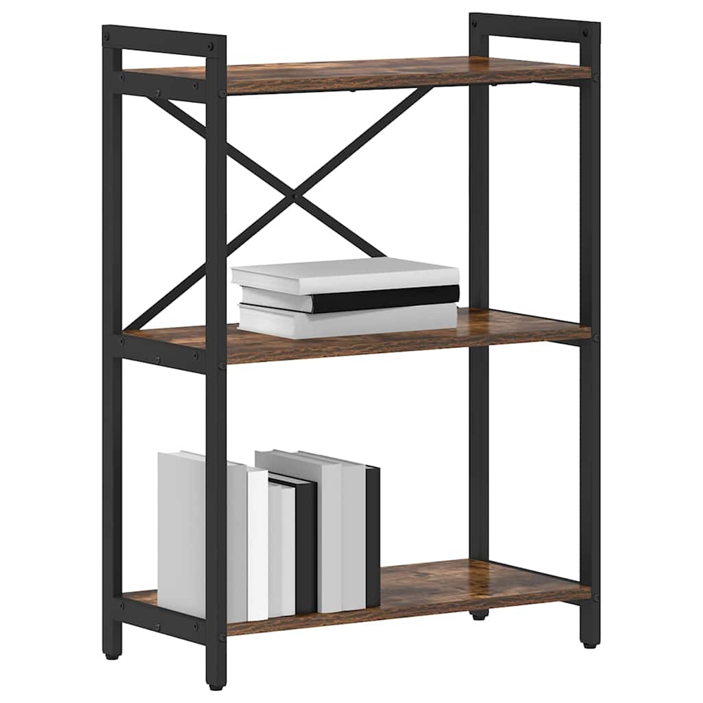 Bücherregal Räuchereiche 60 x 30 x 83 cm Holzwerkstoff