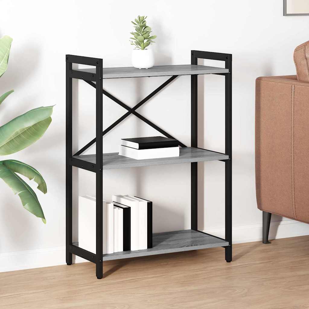 Bücherregal Grau Sonoma 60 x 30 x 83 cm Holzwerkstoff
