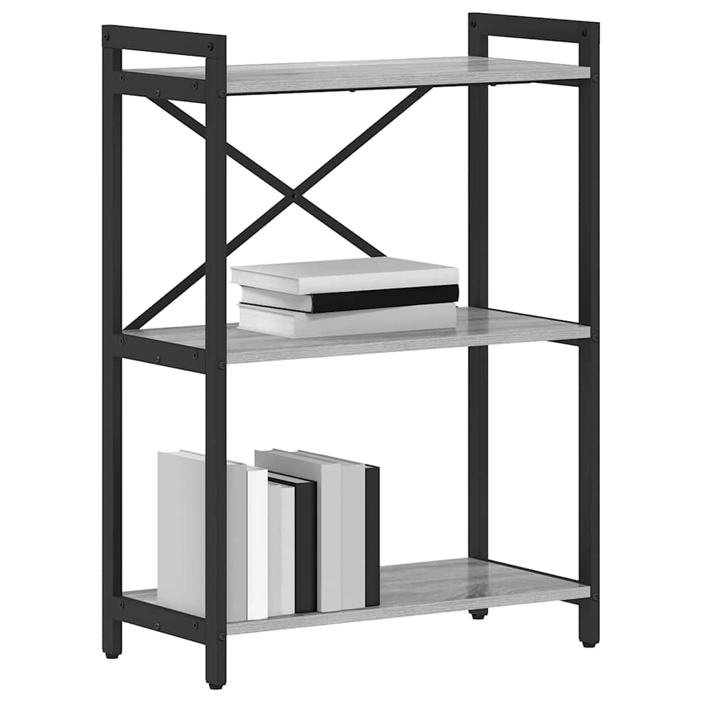 Bücherregal Grau Sonoma 60 x 30 x 83 cm Holzwerkstoff