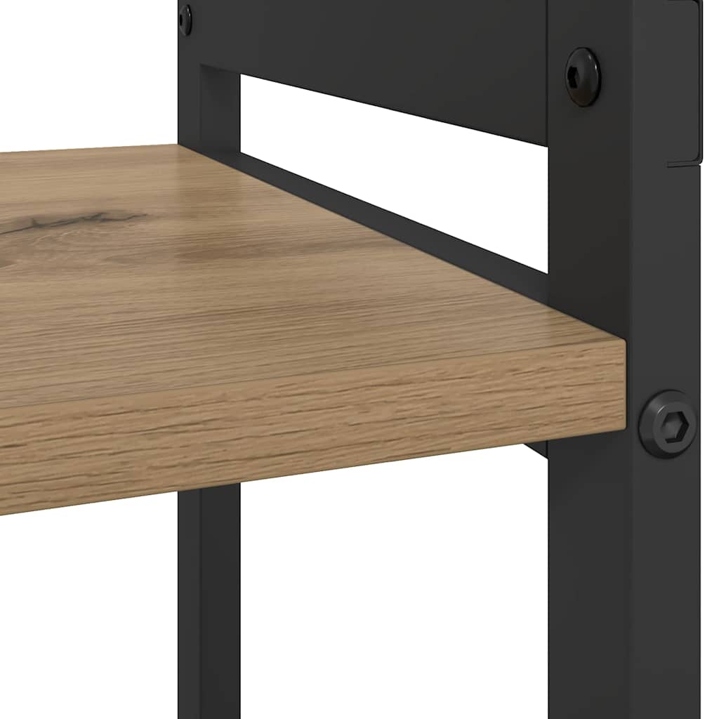 Bücherregal Eiche handwerklich 60 x 30 x 83 cm Holzwerkstoff