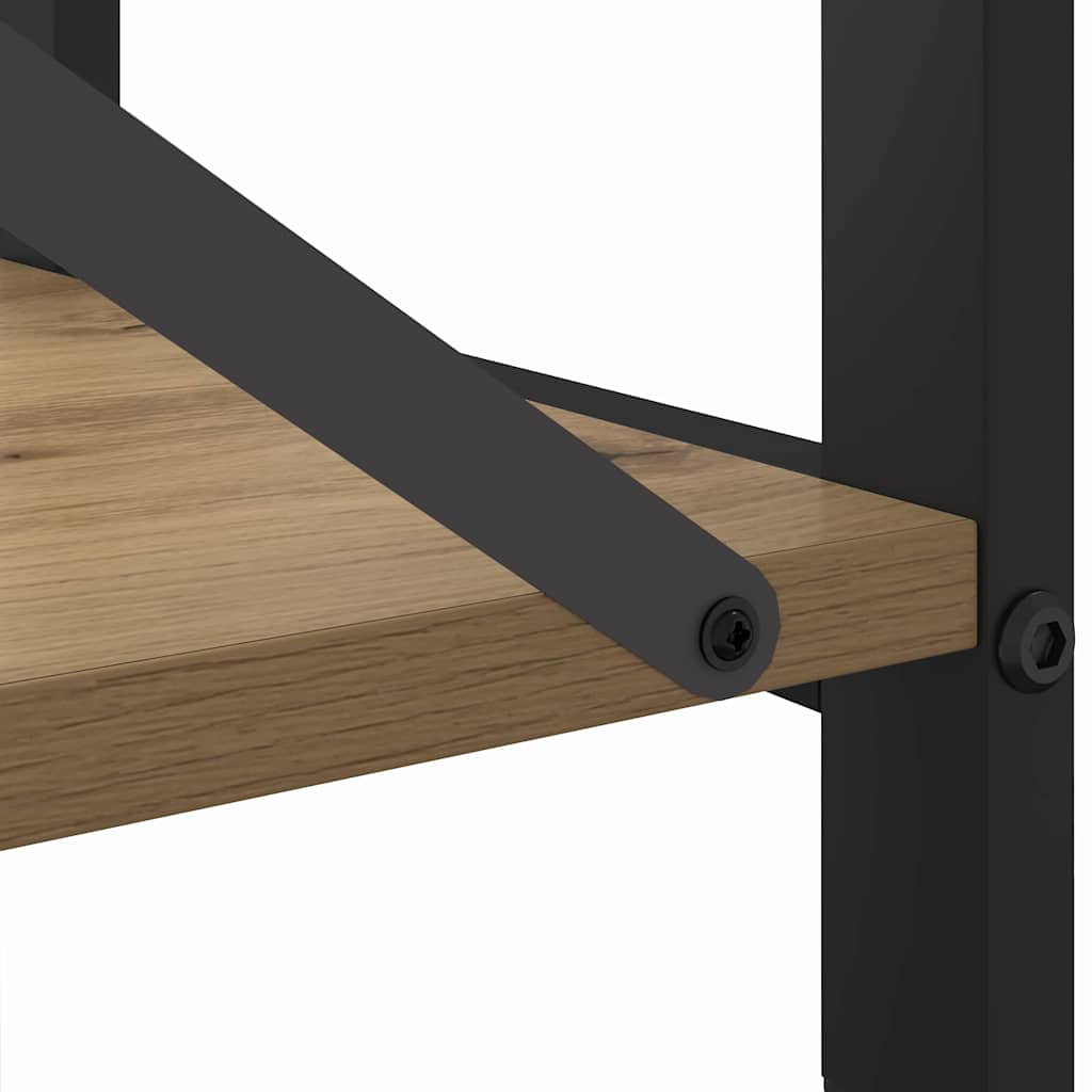Bücherregal Eiche handwerklich 60 x 30 x 83 cm Holzwerkstoff