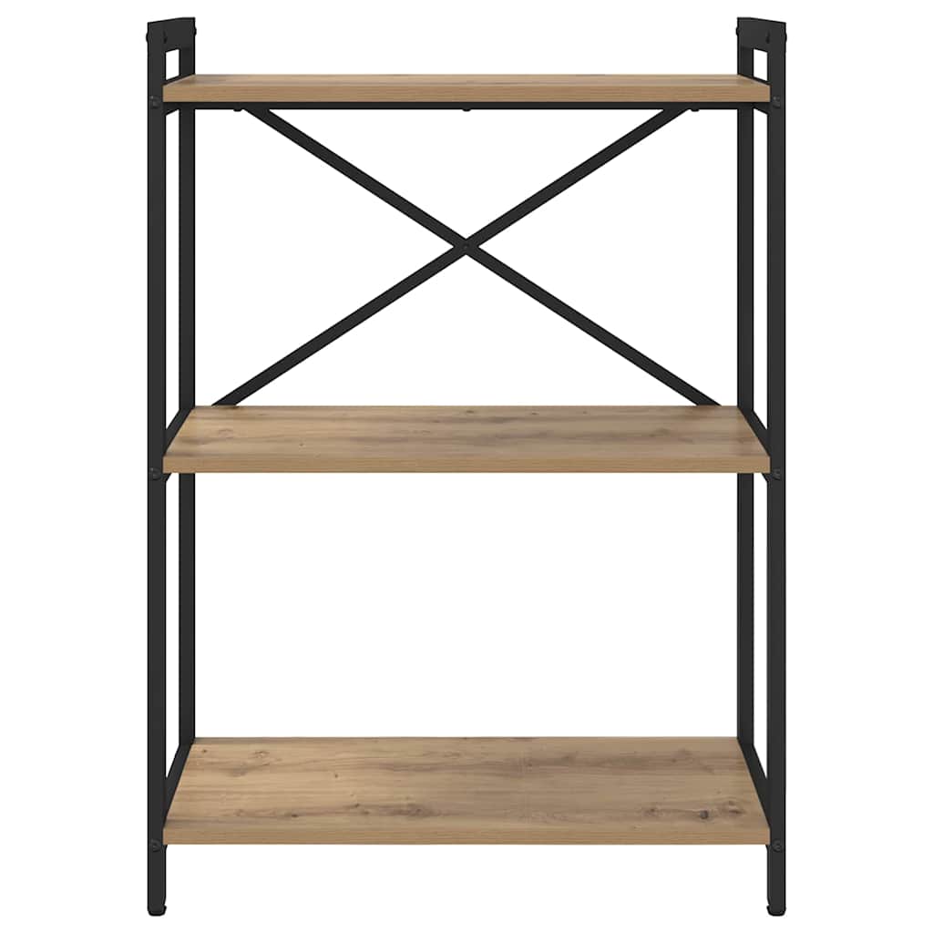 Bücherregal Eiche handwerklich 60 x 30 x 83 cm Holzwerkstoff