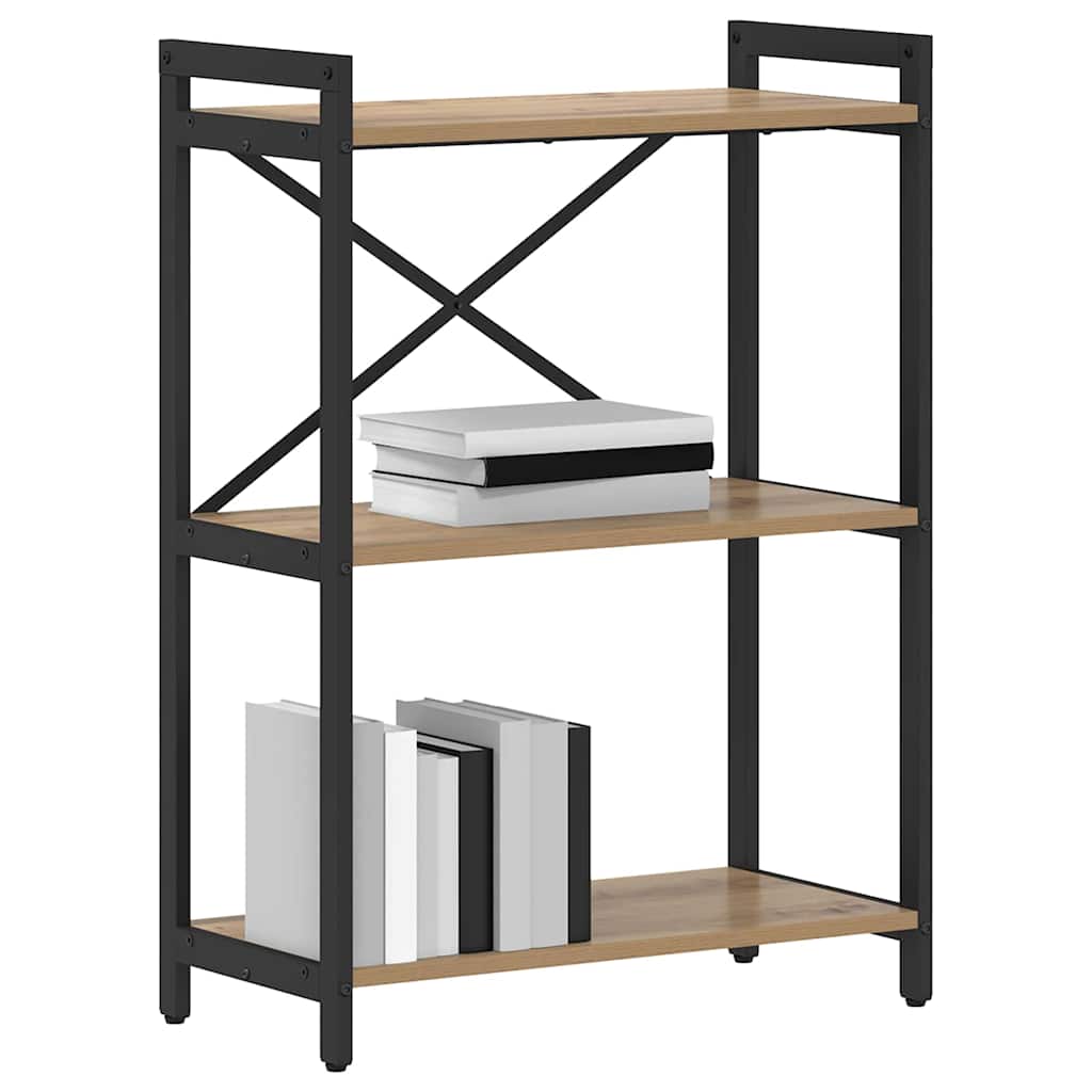 Bücherregal Eiche handwerklich 60 x 30 x 83 cm Holzwerkstoff