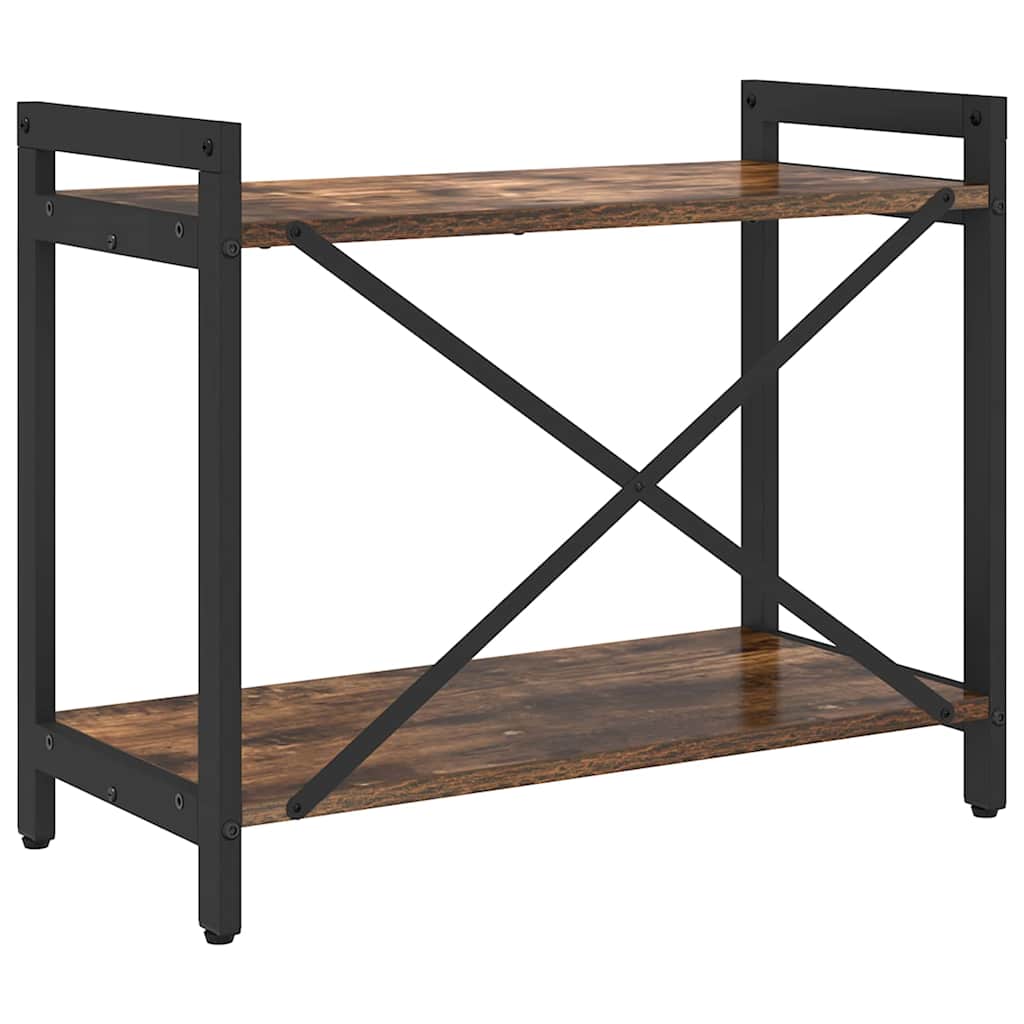 Bücherregal Räuchereiche 60 x 30 x 48,5 cm Holzwerkstoff