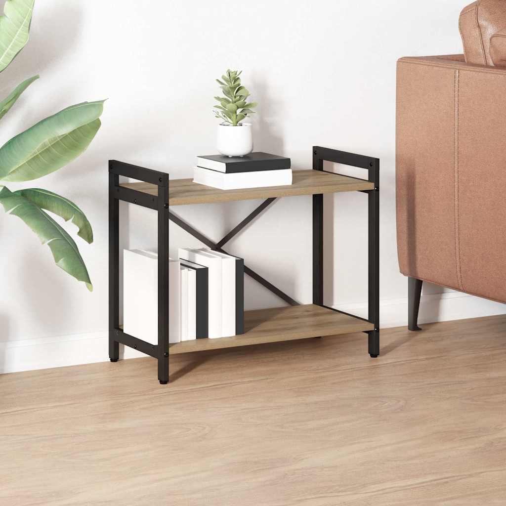 Bücherregal Eiche handwerklich 60 x 30 x 48,5 cm Holzwerkstoff