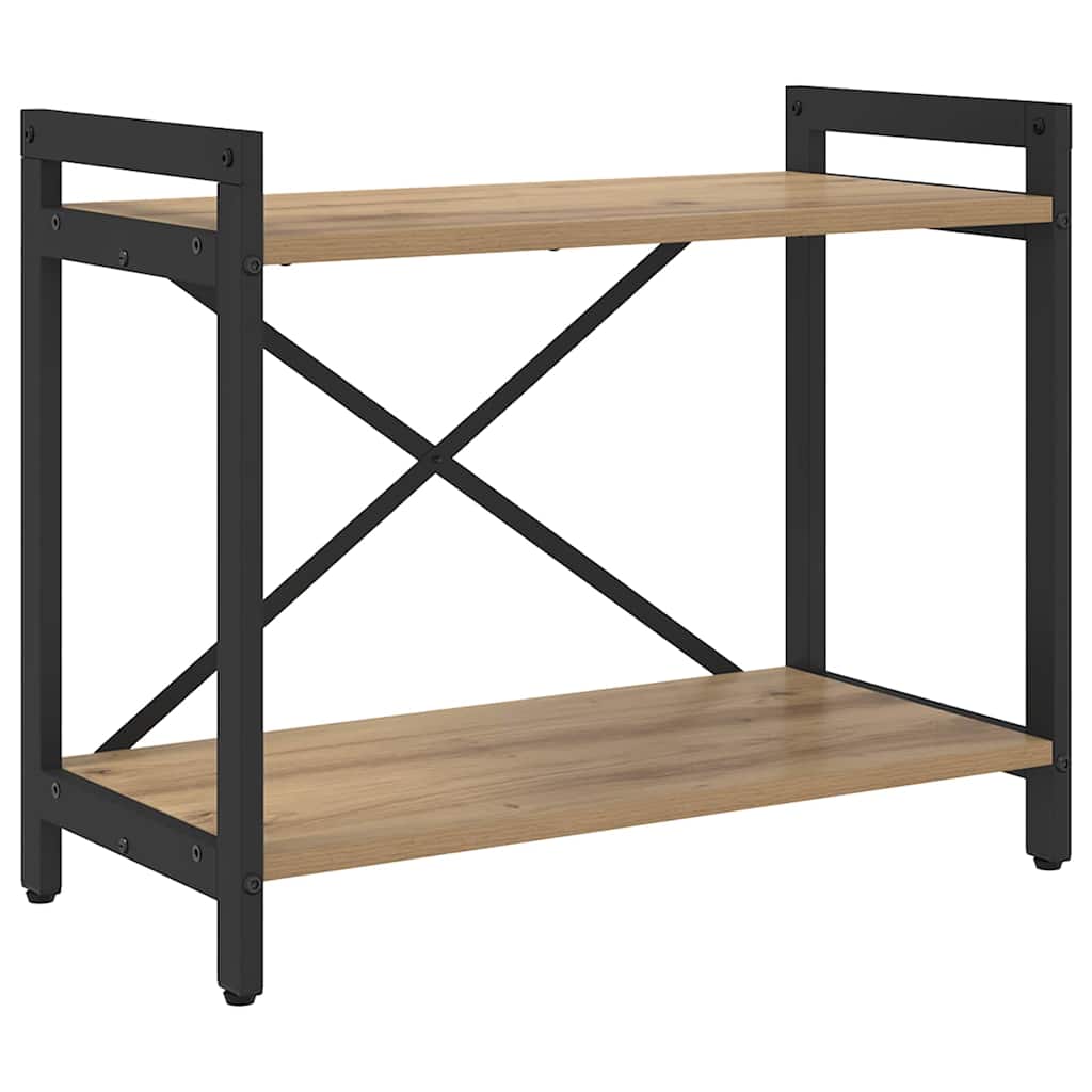 Bücherregal Eiche handwerklich 60 x 30 x 48,5 cm Holzwerkstoff
