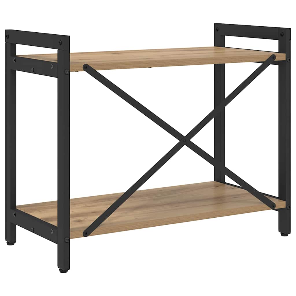 Bücherregal Eiche handwerklich 60 x 30 x 48,5 cm Holzwerkstoff