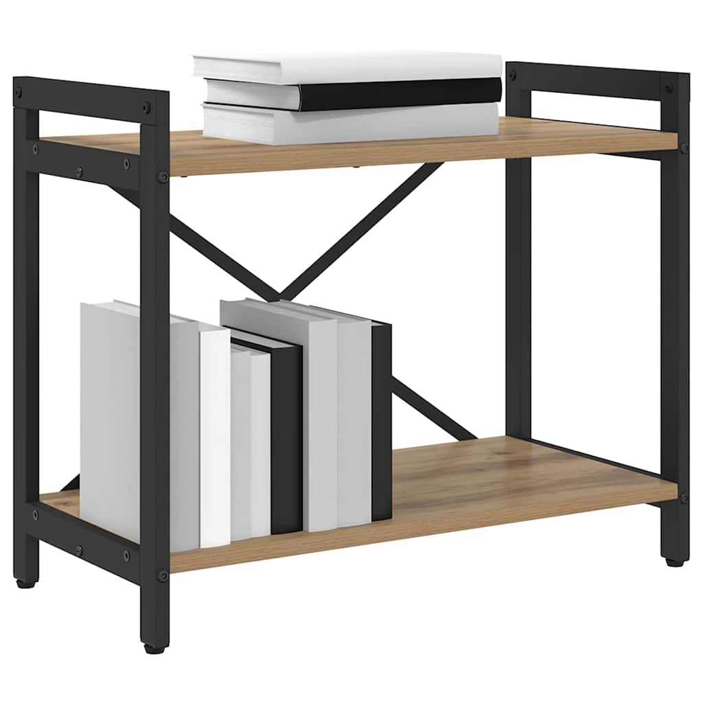 Bücherregal Eiche handwerklich 60 x 30 x 48,5 cm Holzwerkstoff