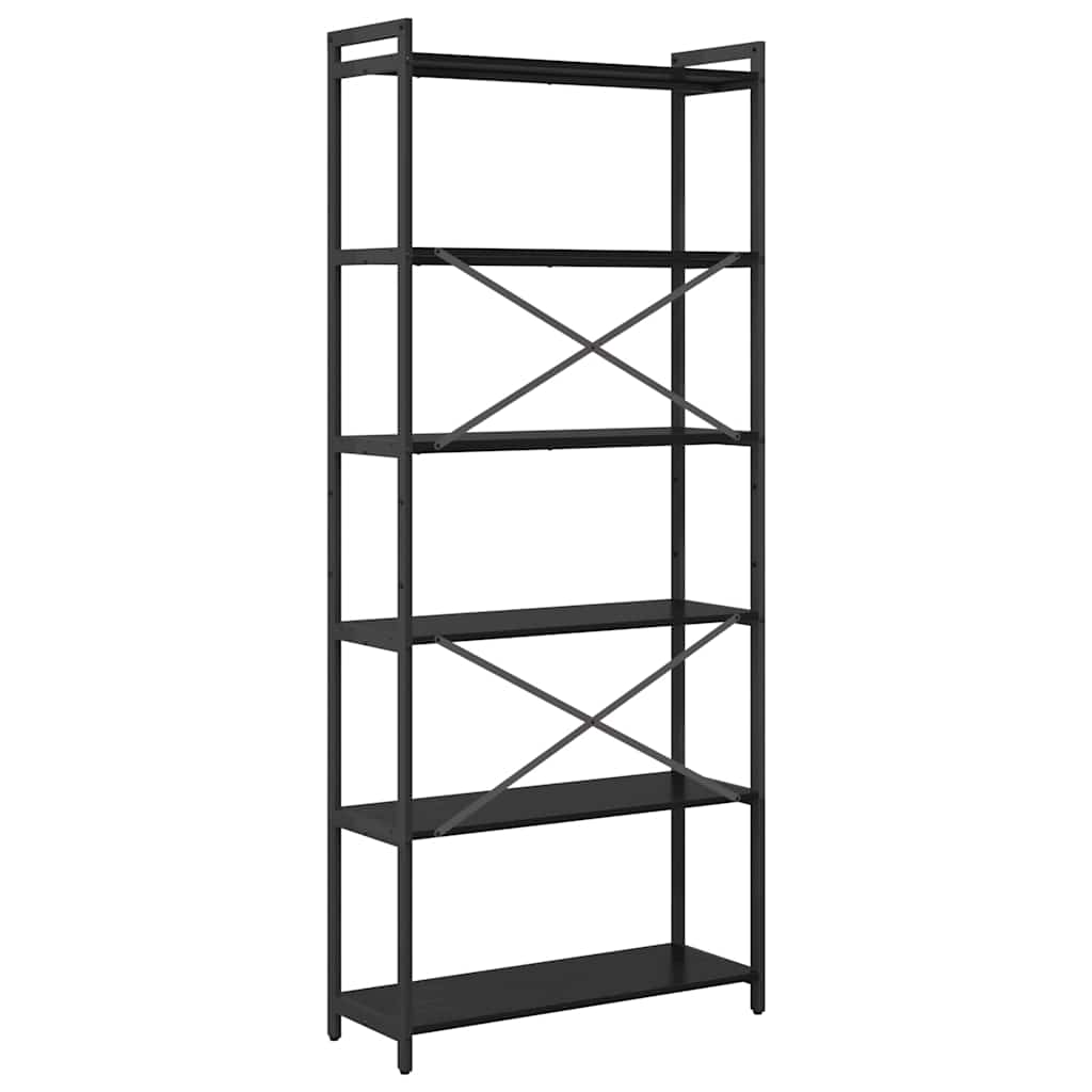 Bücherregal Schwarze Eiche 80 x 30 x 188 cm Holzwerkstoff