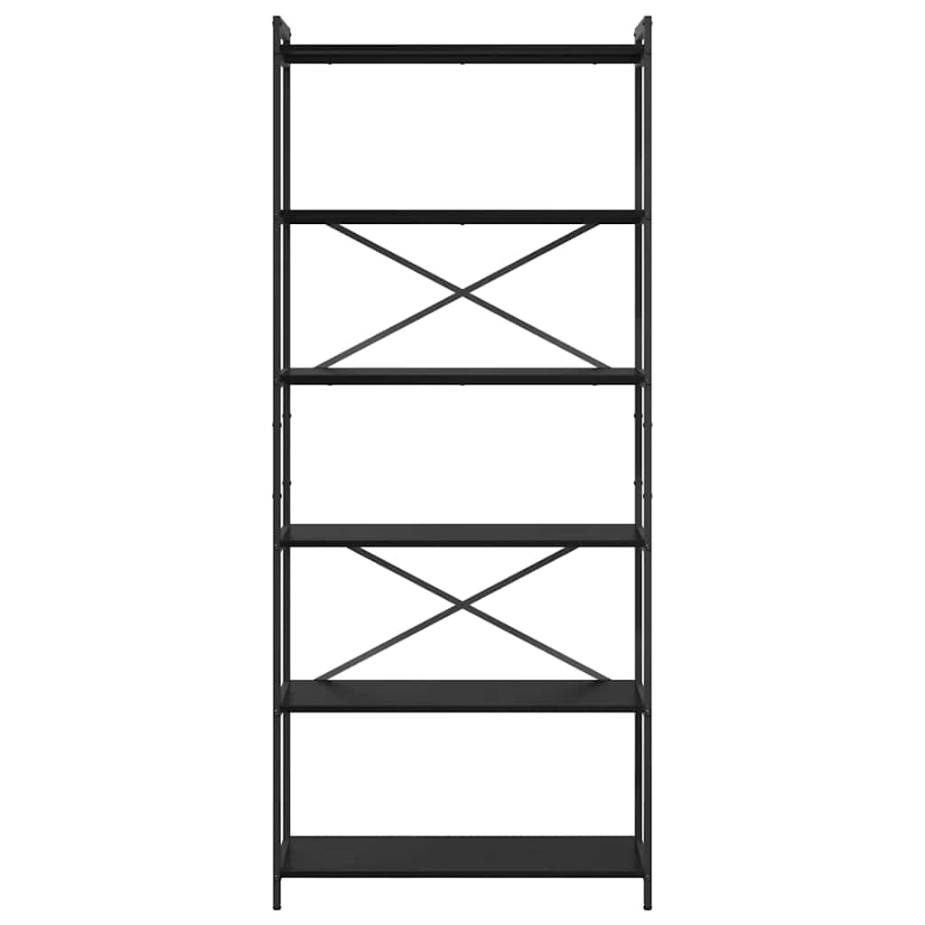Bücherregal Schwarze Eiche 80 x 30 x 188 cm Holzwerkstoff