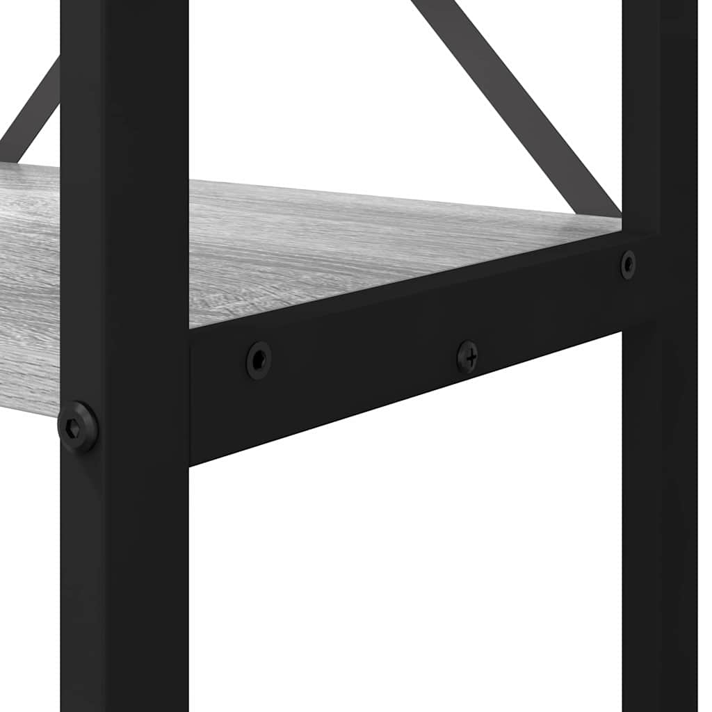 Bücherregal Grau Sonoma 80 x 30 x 188 cm Holzwerkstoff
