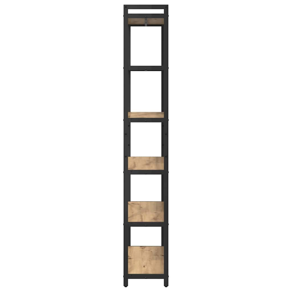 Bücherregal Eiche handwerklich 80 x 30 x 188 cm Holzwerkstoff