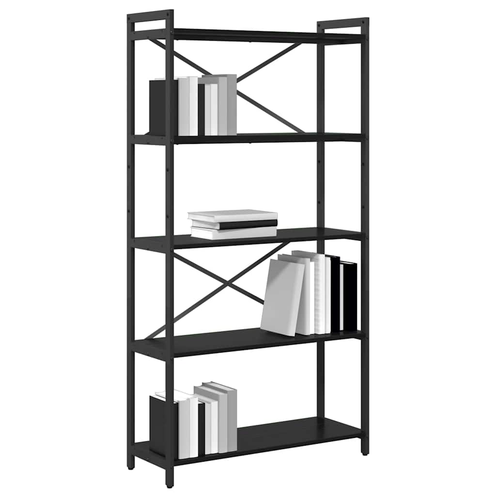 Bücherregal Schwarze Eiche 80 x 30 x 153 cm Holzwerkstoff