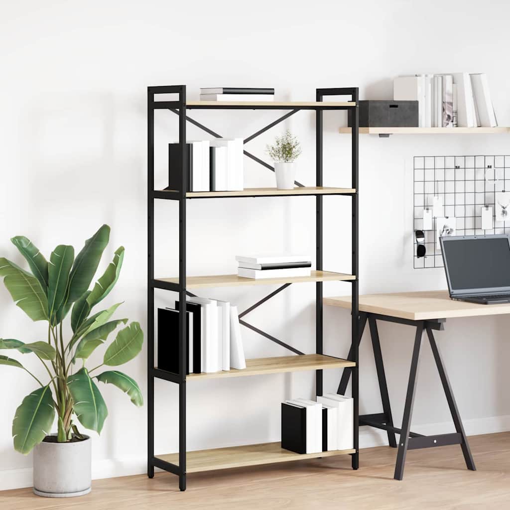 Bücherregal Sonoma Eiche 80 x 30 x 153 cm Holzwerkstoff