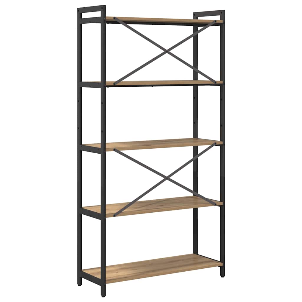 Bücherregal Eiche handwerklich 80 x 30 x 153 cm Holzwerkstoff