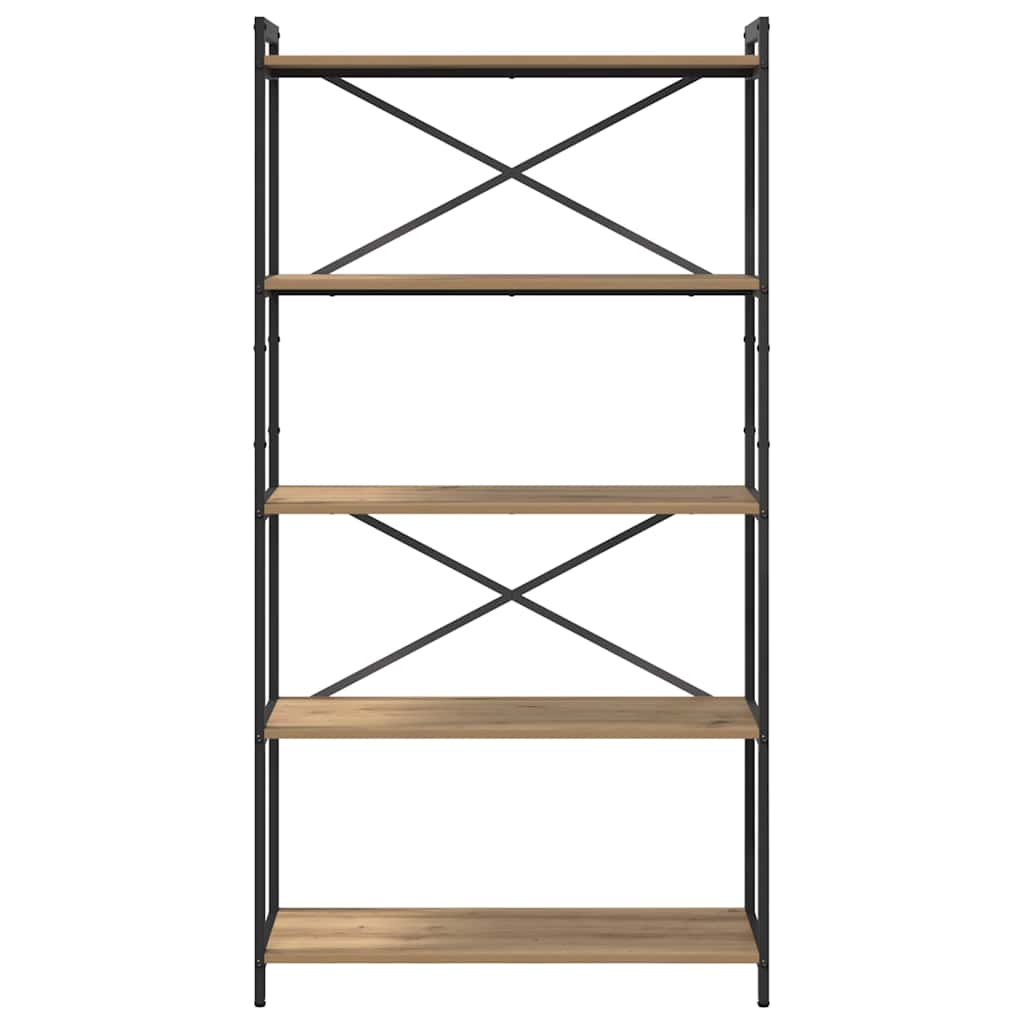 Bücherregal Eiche handwerklich 80 x 30 x 153 cm Holzwerkstoff