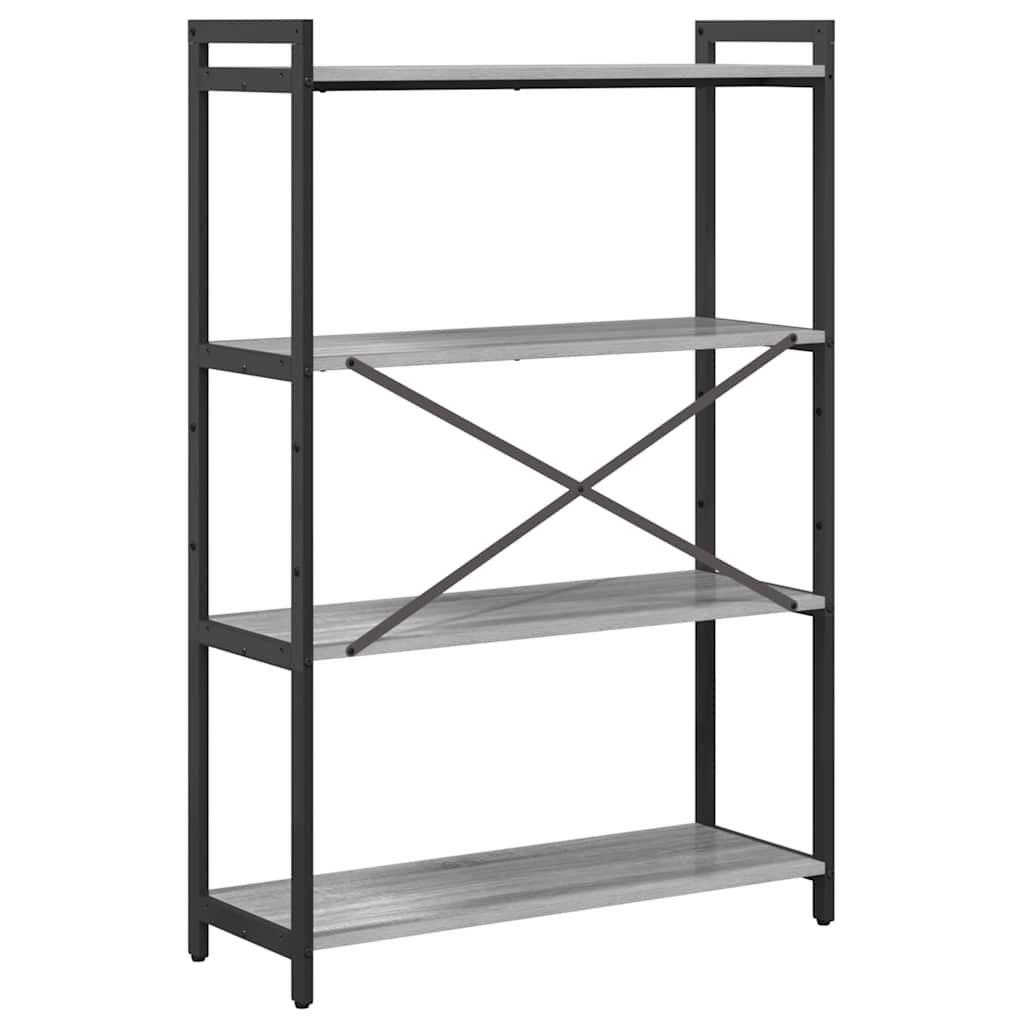 Bücherregal Grau Sonoma 80 x 30 x 118 cm Holzwerkstoff