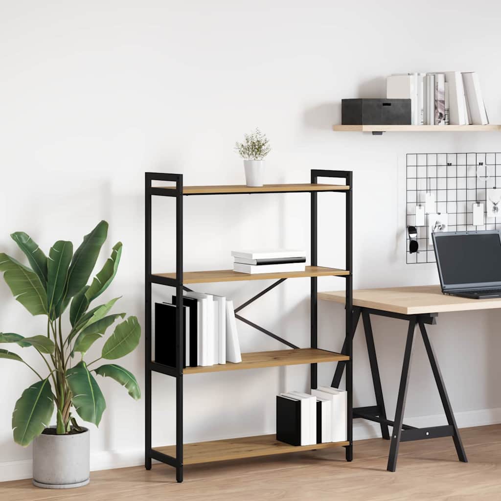 Bücherregal Eiche handwerklich 80 x 30 x 118 cm Holzwerkstoff