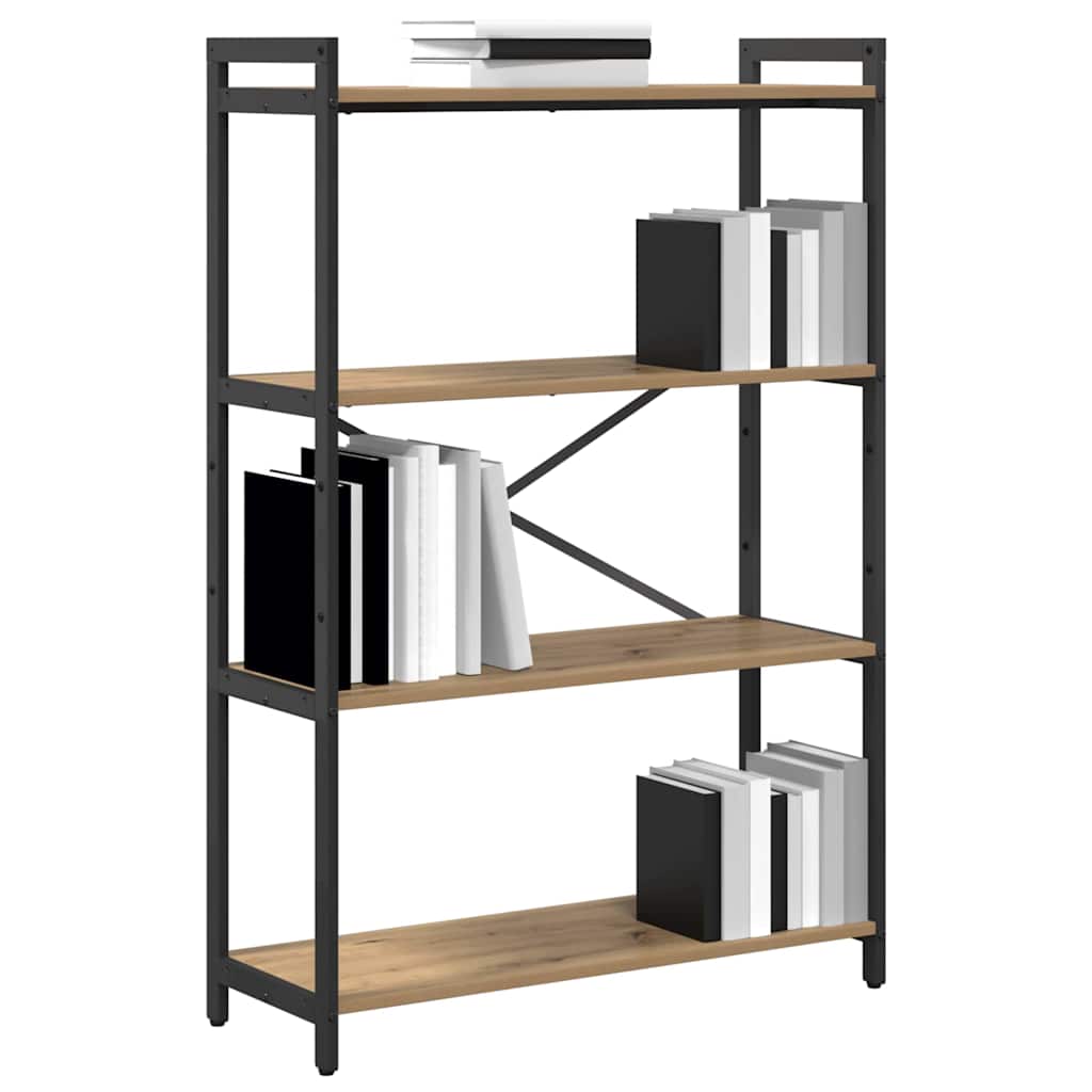 Bücherregal Eiche handwerklich 80 x 30 x 118 cm Holzwerkstoff