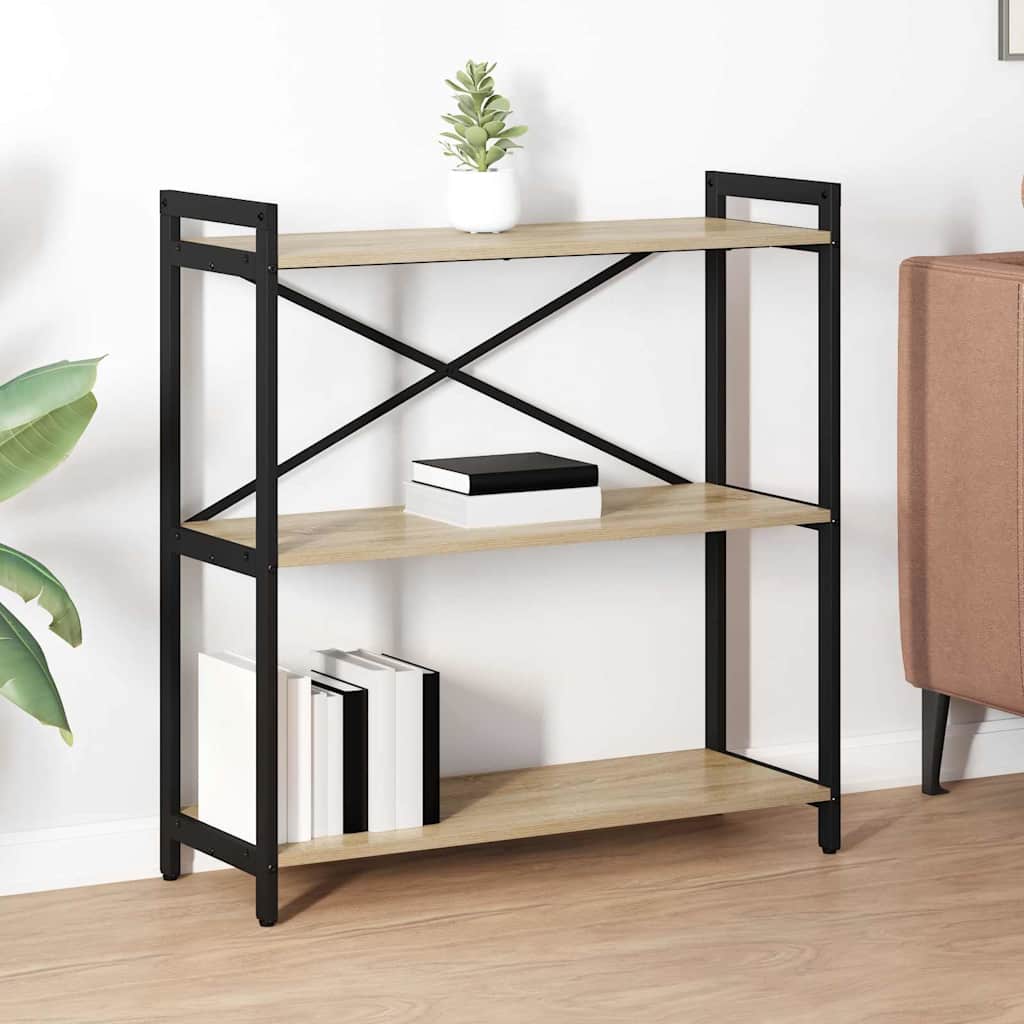 Bücherregal Sonoma Eiche 80 x 30 x 83 cm Holzwerkstoff