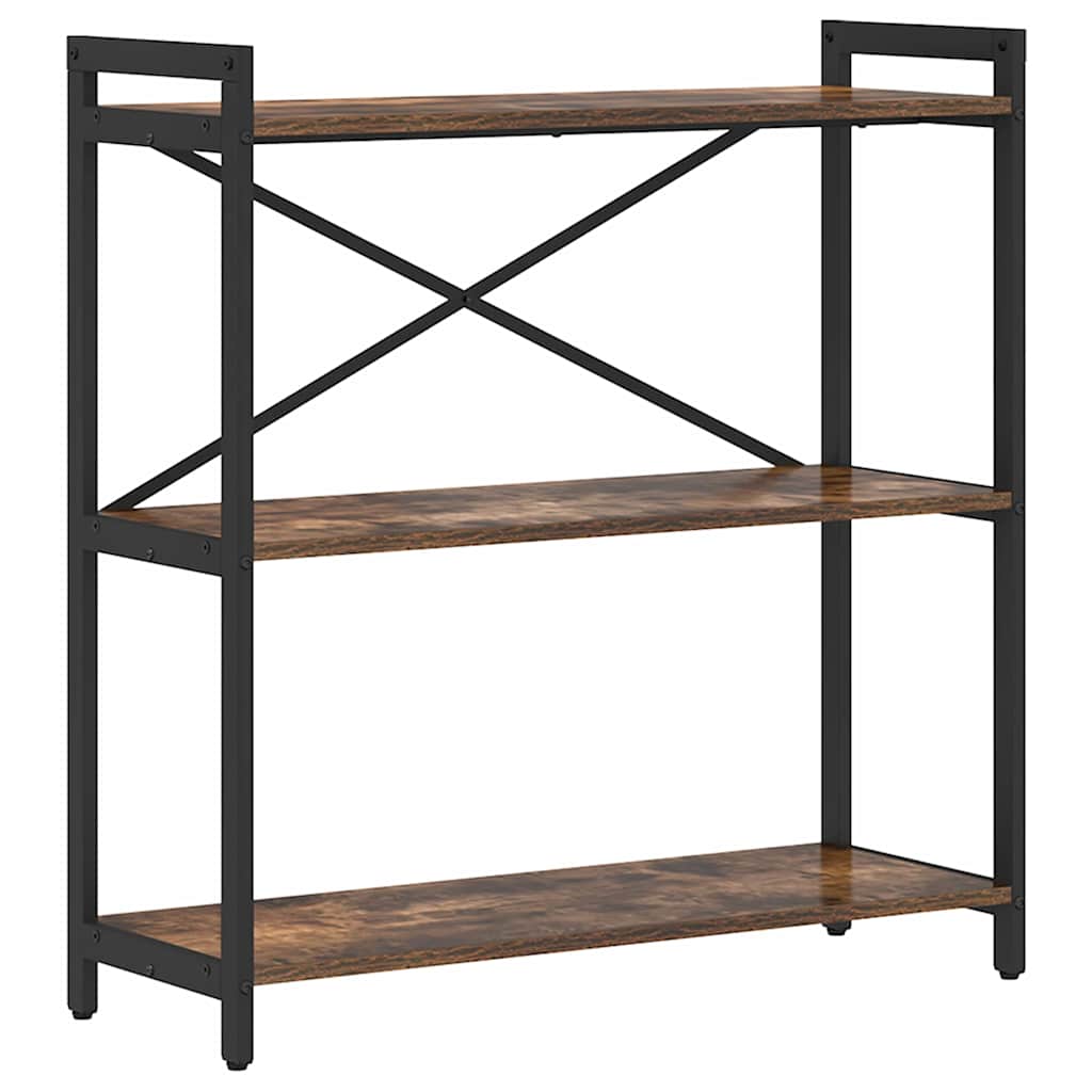 Bücherregal Räuchereiche 80 x 30 x 83 cm Holzwerkstoff