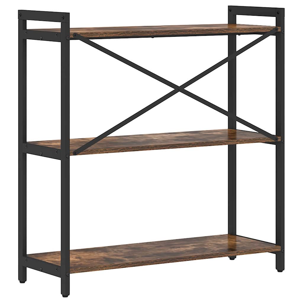 Bücherregal Räuchereiche 80 x 30 x 83 cm Holzwerkstoff