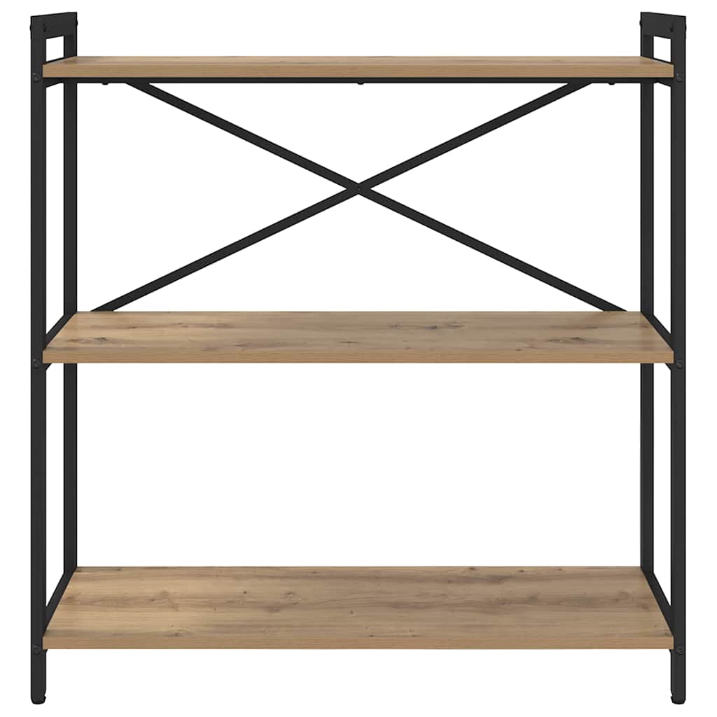 Bücherregal Eiche handwerklich 80 x 30 x 83 cm Holzwerkstoff