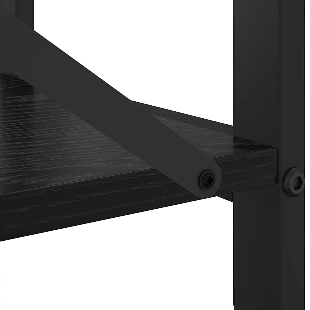 Bücherregal Schwarze Eiche 80 x 30 x 48,5 cm Holzwerkstoff