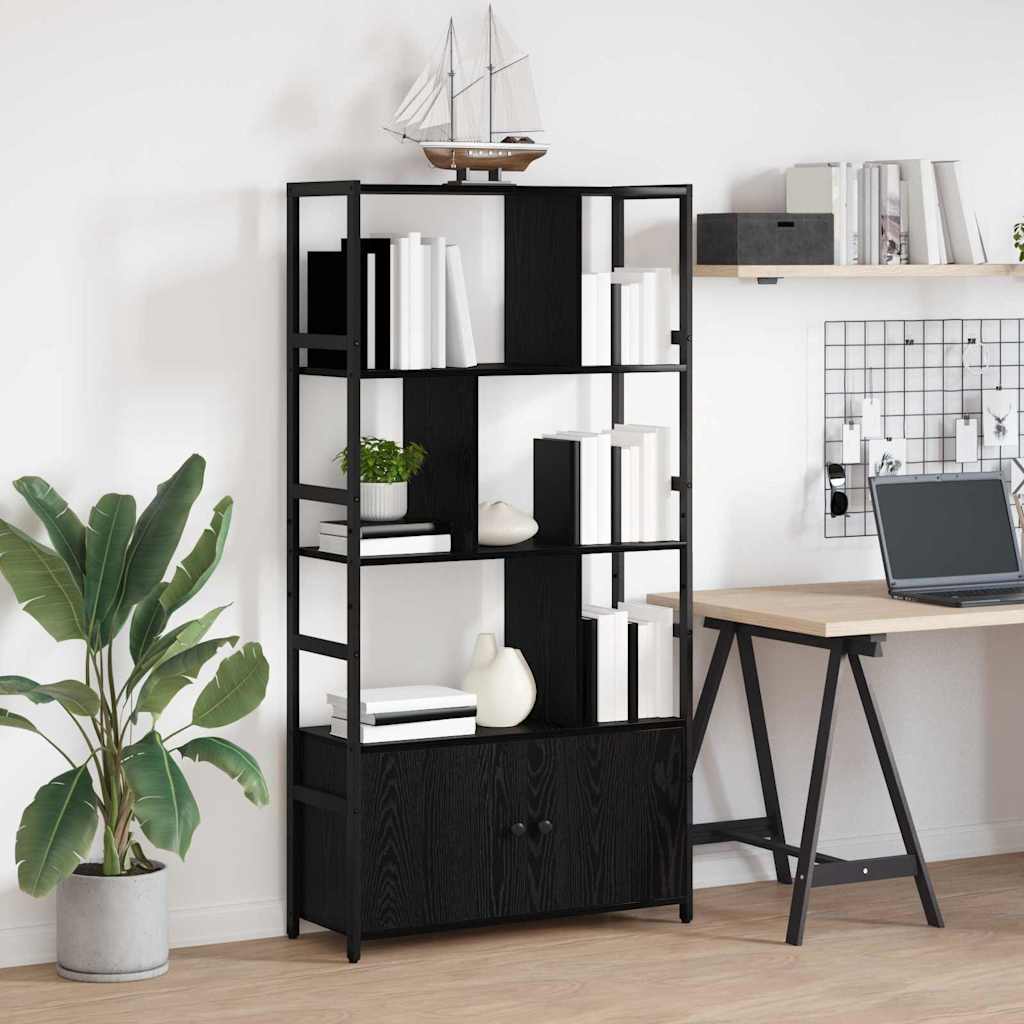 Regal Schwarze Eiche 80 x 30 x 155,5 cm Holzwerkstoff