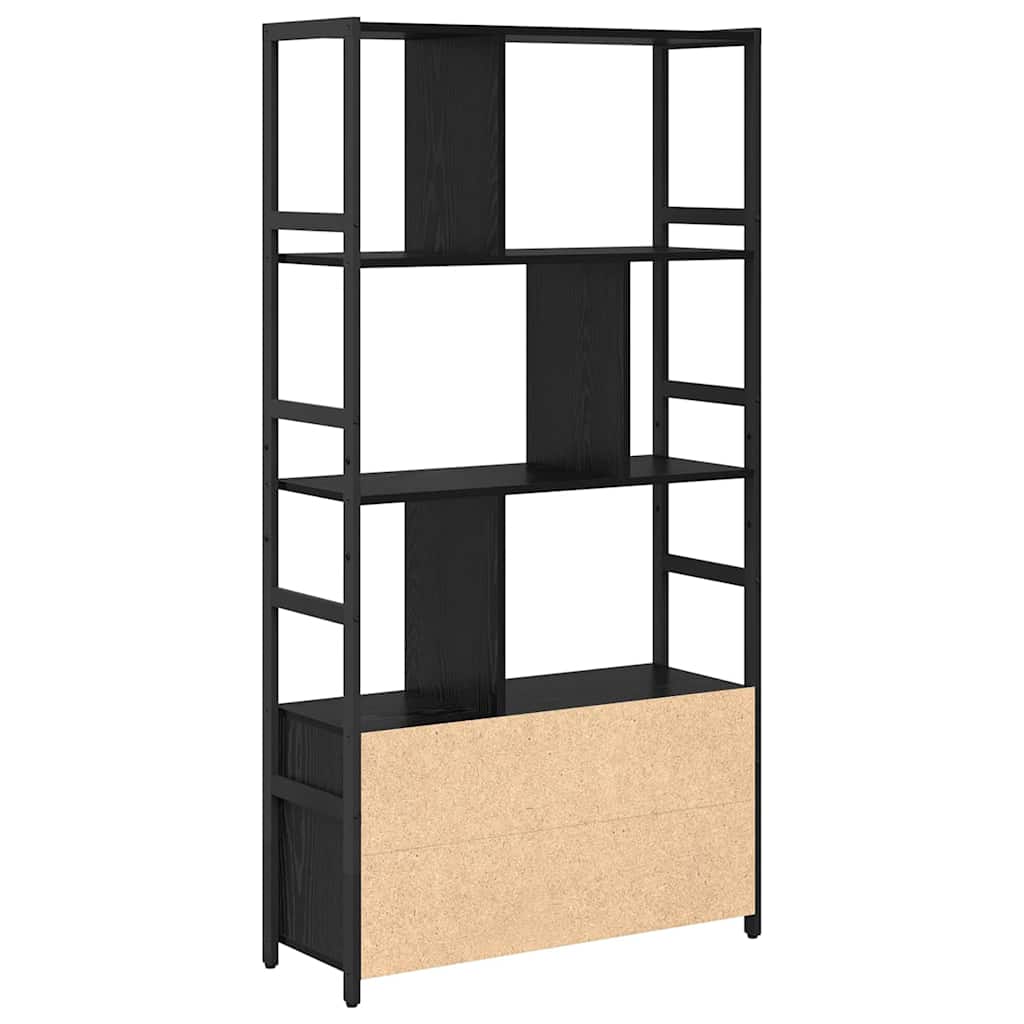 Regal Schwarze Eiche 80 x 30 x 155,5 cm Holzwerkstoff