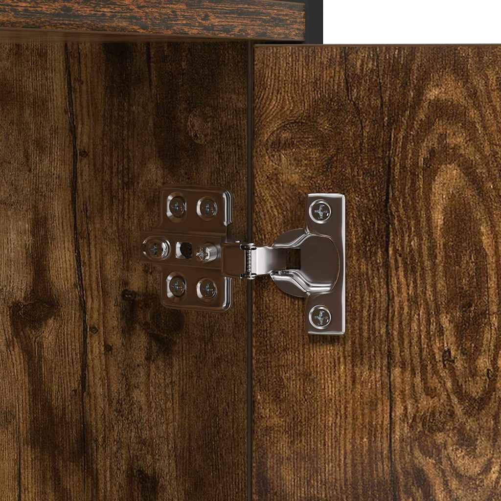 Regal Räuchereiche 80 x 30 x 155,5 cm Holzwerkstoff