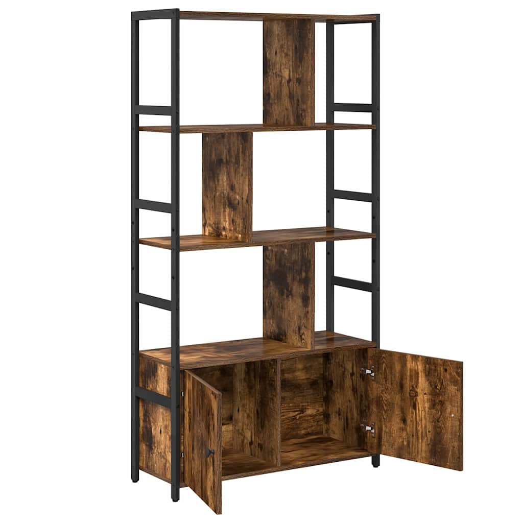 Regal Räuchereiche 80 x 30 x 155,5 cm Holzwerkstoff
