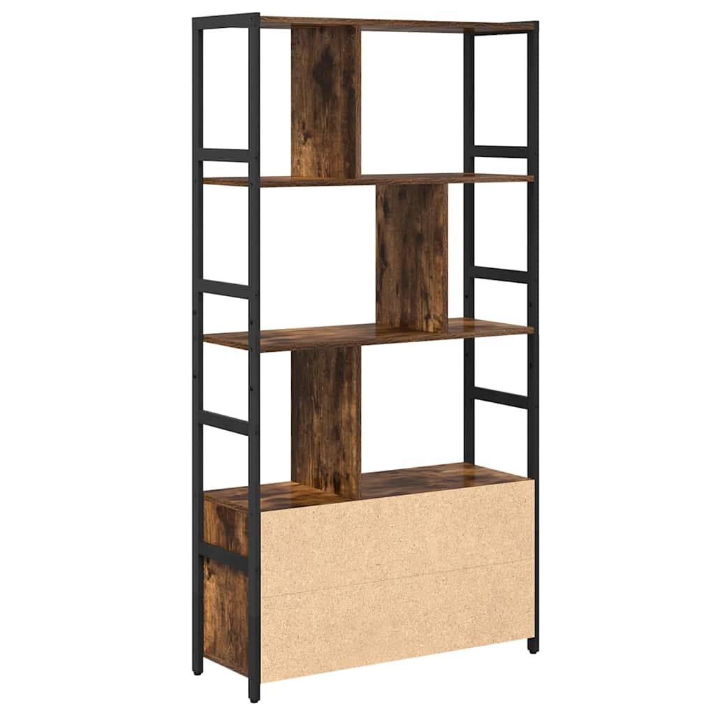 Regal Räuchereiche 80 x 30 x 155,5 cm Holzwerkstoff