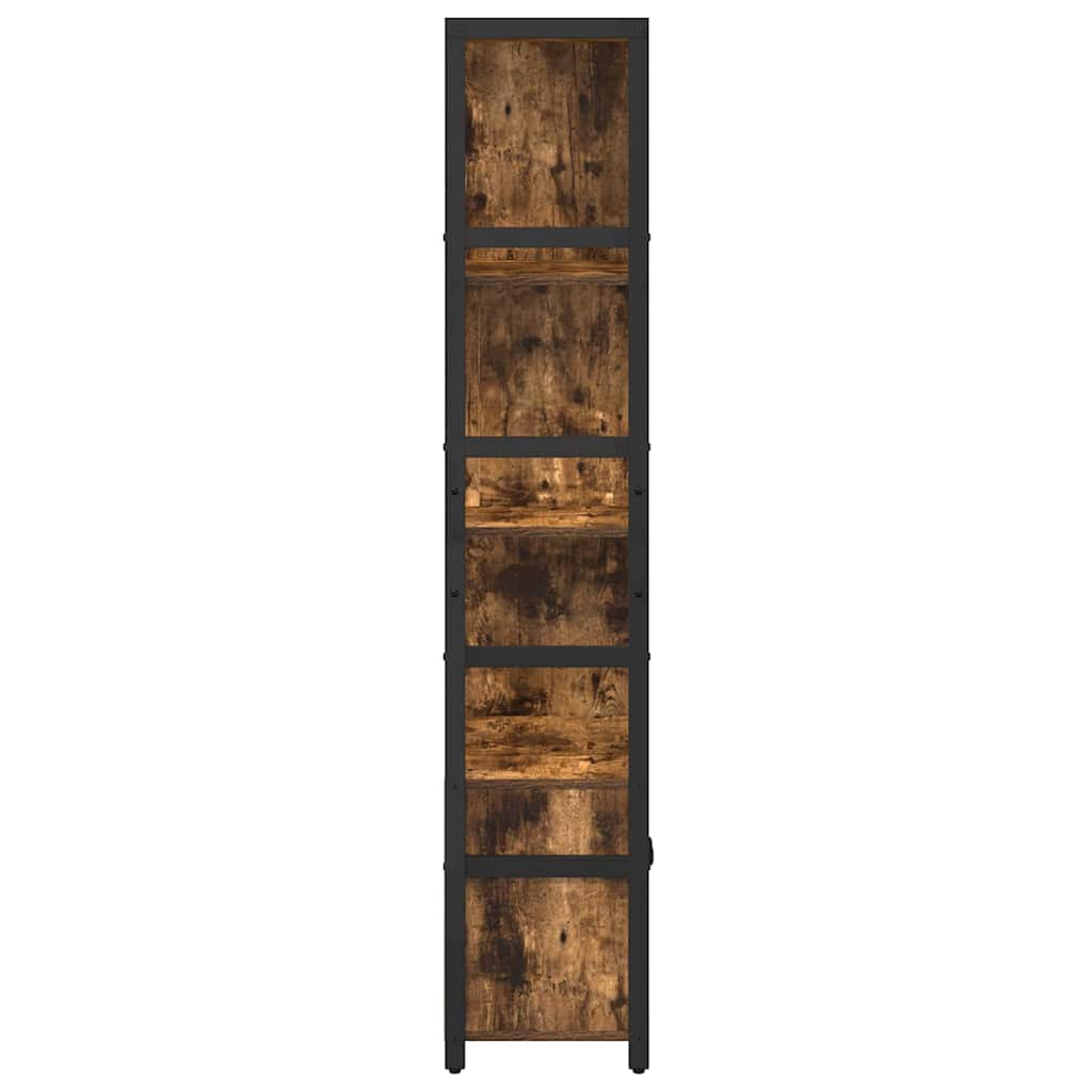 Regal Räuchereiche 80 x 30 x 155,5 cm Holzwerkstoff
