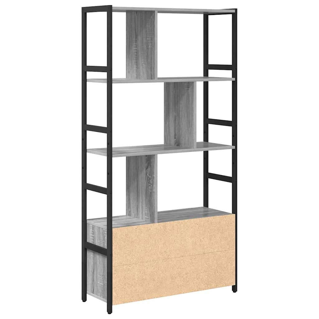 Regal Grau Sonoma 80 x 30 x 155,5 cm Holzwerkstoff