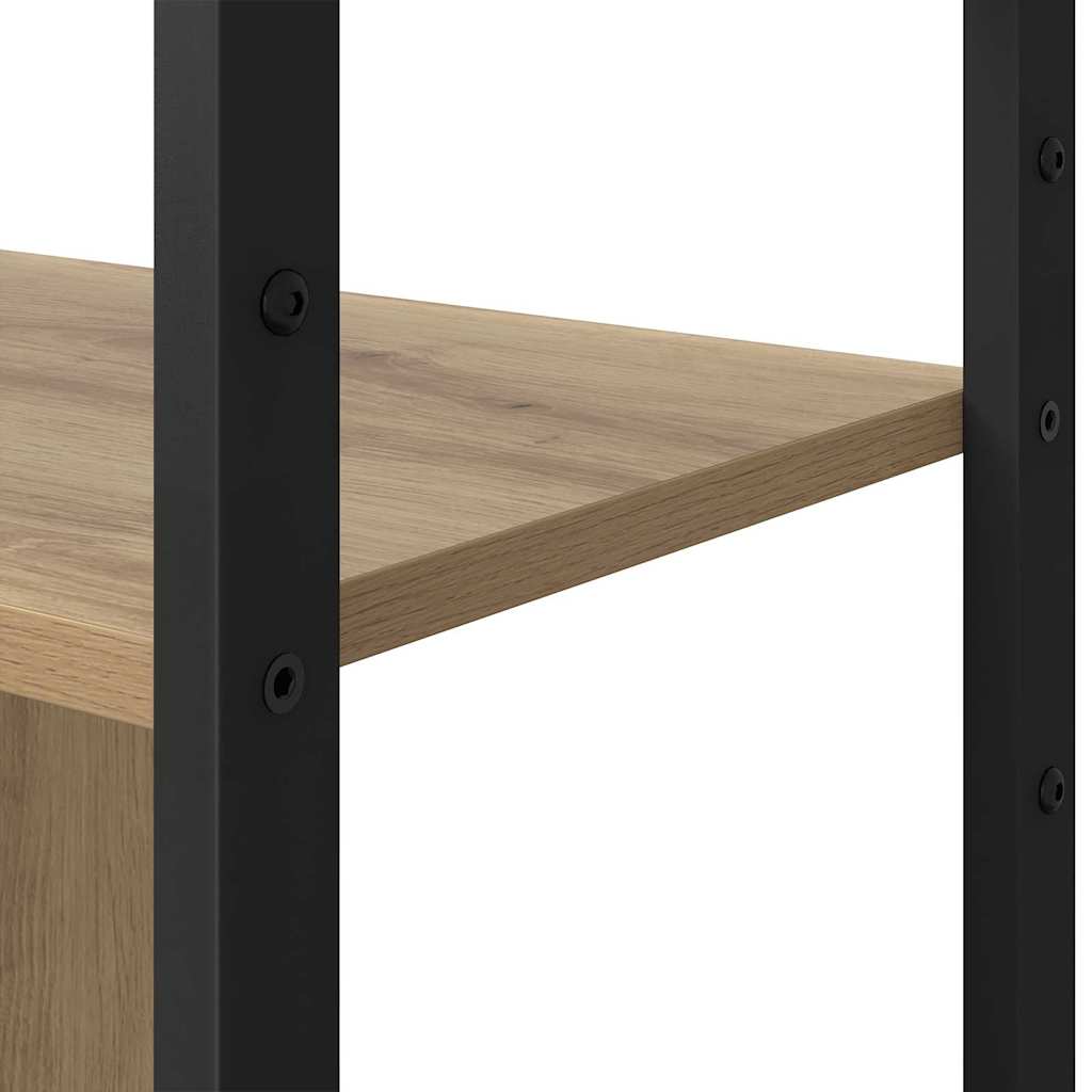 Regal Eiche handwerklich 80 x 30 x 155,5 cm Holzwerkstoff