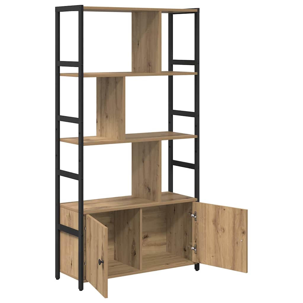 Regal Eiche handwerklich 80 x 30 x 155,5 cm Holzwerkstoff