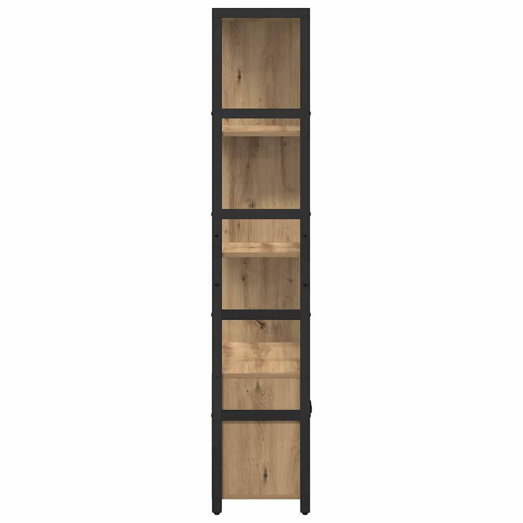Regal Eiche handwerklich 80 x 30 x 155,5 cm Holzwerkstoff