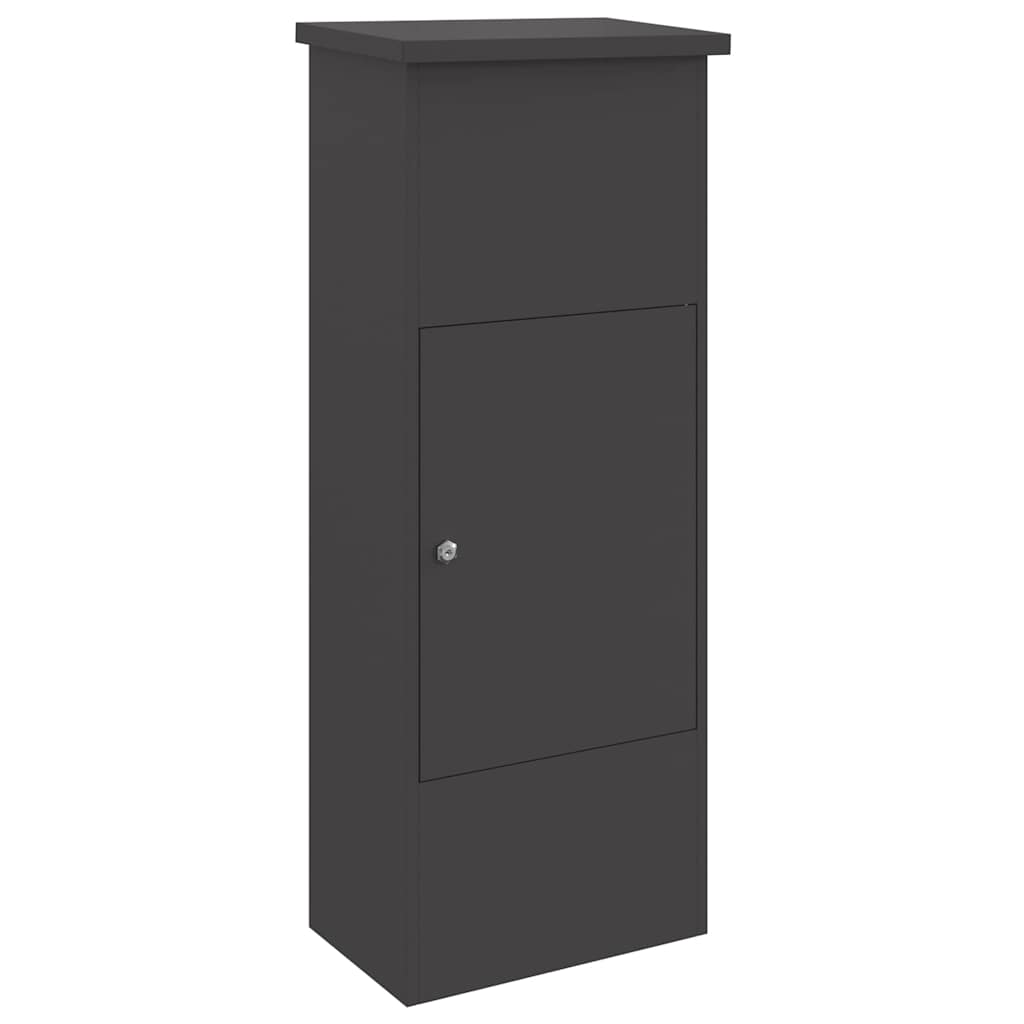 Paketdrop-Box Schwarz 44,5 x 29 x 110,5 cm Stahl